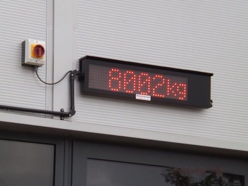 100mm LED Large Scale Display for Dynamic Axle Weighbridge