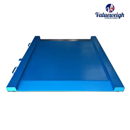 Drive-through scale with ramps built in, weighing trolleys, pallet trucks