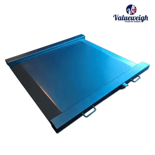 Mild steel drive-through scale with built-in ramps, weigh trolleys, pallet trucks