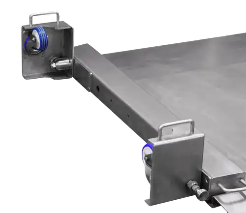 Stainless mobile drive-in platform scale