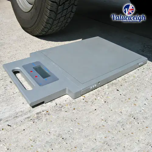 Weigh pad with ramps