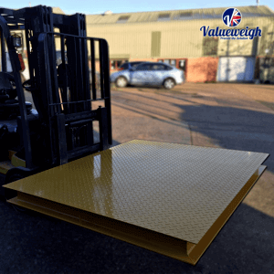 Mild steel platform weight scale for forklift truck