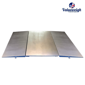 Stainless, high capacity platform scale with access ramps